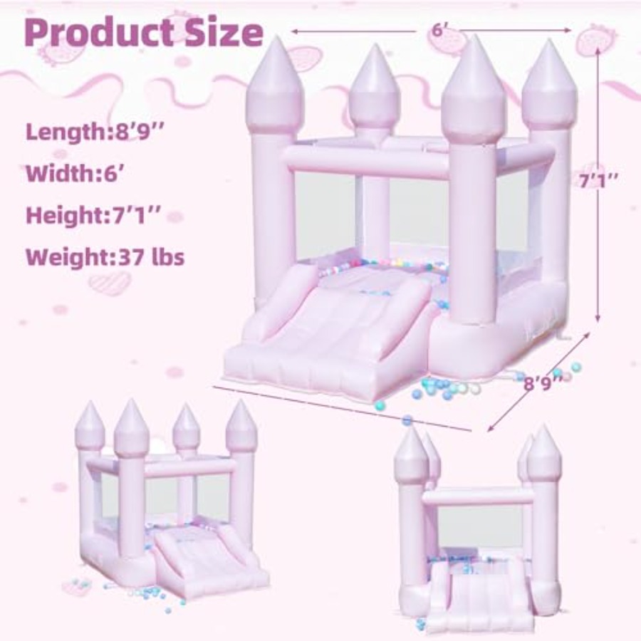 PVC bounce house for kids 3-6  - Kids Outdoor Slide recension och pris