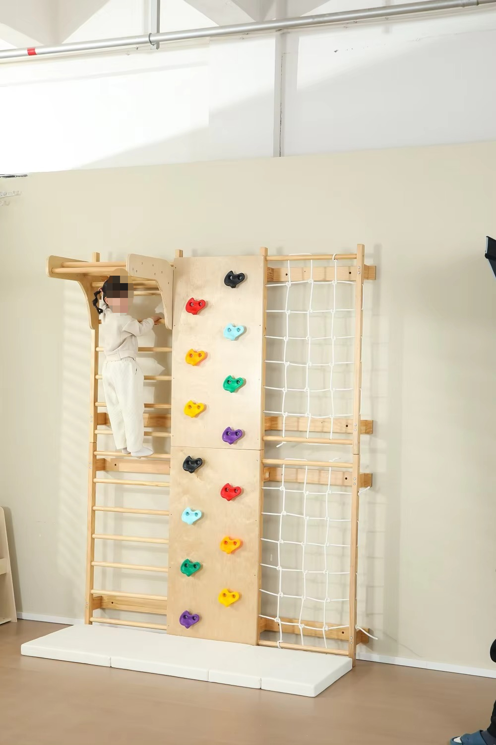 In Stock Indoor Monkey Bars Ki - Kids Outdoor Wooden Climbing Frame recension och pris
